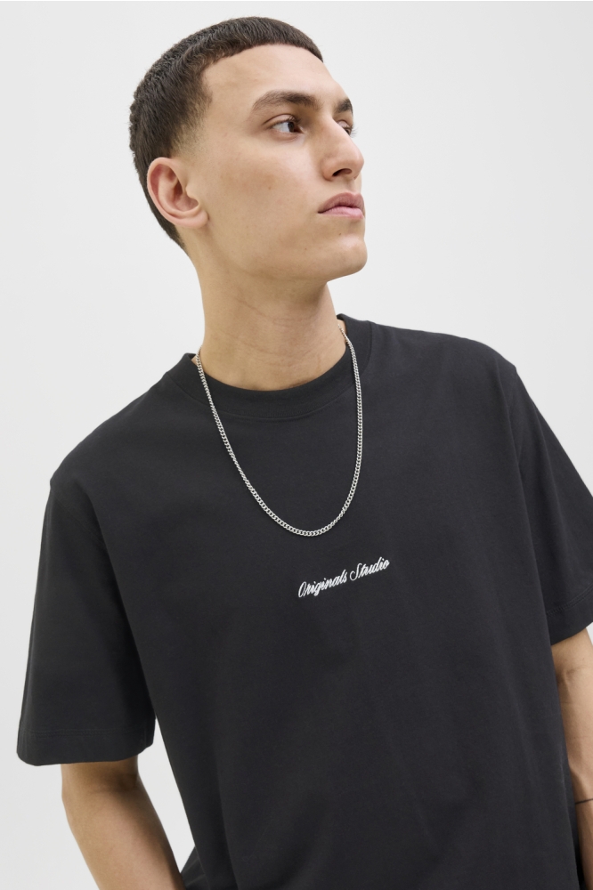 JORNORREBRO EMB TEE SS CREW NECK NO 12282892 BLACK